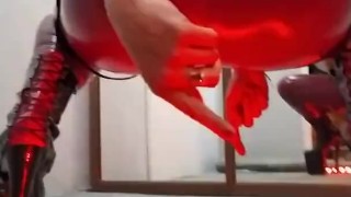 Worship My Juicy Latex Ass Domina Katrix