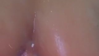 Taking a delicious shower 