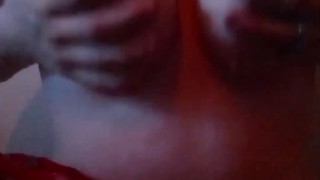 Hot girl shows off her 38 D boobs to everyone