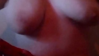 Hot girl shows off her 38 D boobs to everyone