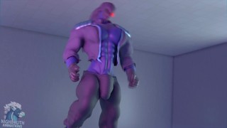 Wao's Sudden hyper muscle growth animation