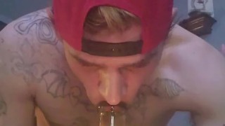 Sucking and smoking tease 4 u