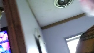 Sniffing Panties in front of wife