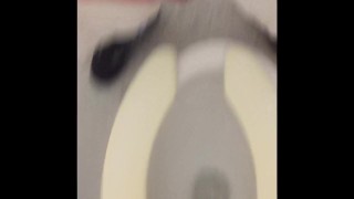 Attempting to Jerk in Park Bathroom but Kept Getting Interrupted 