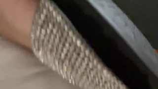 Black Shows Off Her Ebony Feet in Shoes & Her Ass/Pussy