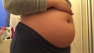 Swollen Belly Girl Bloated Belly Gurgles