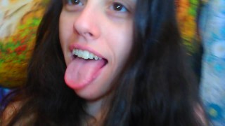 Naked Food Fetish Slut TEASES You with a Chubby Girl Treat Plastic Bag Potato Chips Junk Food Yay