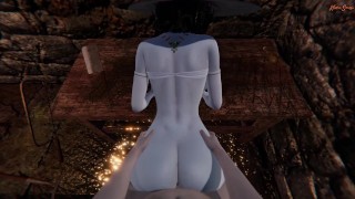 Milky mommy Lady Dimitrescu gets creampied from your POV - Resident Evil Village Hentai
