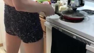 POV Your Redhead Nerdy Slut Makes You Breakfast And Blows You