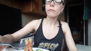Pasta for breakfast | Food fetish | Sitophilia