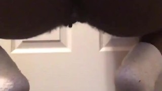 Twerking my fat black ass instead of doing homework 