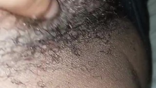 Rubbing My Hairy Pussy