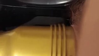 Stroking My Cock with Stamina Fleshlight and Launcher