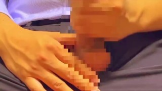 変態男子Yシャツ姿でオナニー❤︎（4K縦長動画）