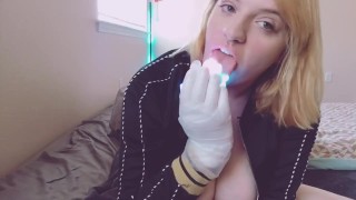 Fan Request: Fingering Myself With My LED Gloves On!!
