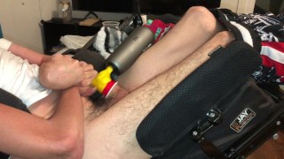 Explosive Orgasm Using Percussion Massager Vibrator Quadriplegic