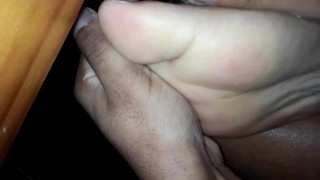 Lick my feet baby.