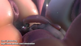 Donkey being anal-vored by Large Unicorns