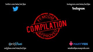 Amateur femdom ruined orgasm compilation. Part 1. Mistress Hot Lips.