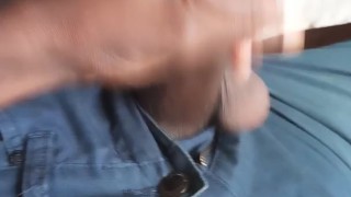 Great solo handjob of African hunk masturbating 