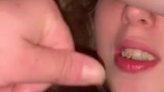 Look at all the cum in my mouth while I cum thinking about girls! - Free  Porn Videos - YouPorn