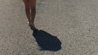 Pretty woman takes outdoor shower and masturbates public space 2021 tenerife