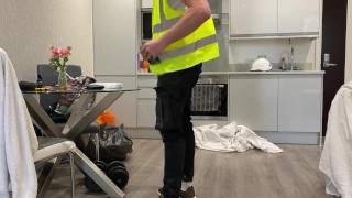 Essex Builder Wanking After Work Home Alone Part 1 of 3 @AlphaMaleXXL
