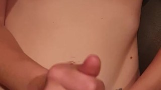 Releasing cuckold and letting him cum on me after bull leaves