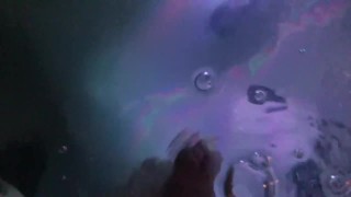Eric cum under water in pool