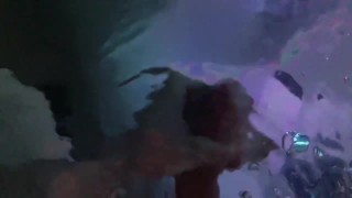 Eric cum under water in pool