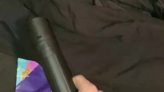 Shop vacuum test, sucking up graphic tees 