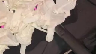Vacuum sucks up 100 latex gloves then my shirts 🥵🤤