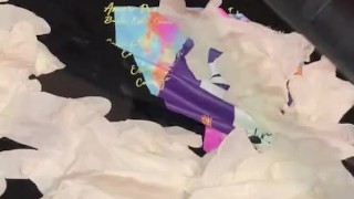 Vacuum sucks up 100 latex gloves then my shirts 🥵🤤