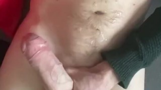 Big cock straight guy masturbates on the sofa until cumshot PART 3