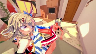 FUTA FLARE FUCKS POLKA - HOLOLIVE PORN