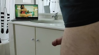 Hands Free Erection Watching Video. Then Stroking to Ruined Orgasm.
