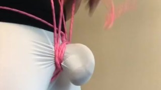 BULGE ROPE BONDAGE - TIED UP Ball-Busting ** TAKE 1 **