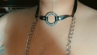 Rubbing Spit On My Face From Sucking A Dick