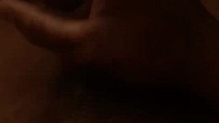 Early morning jerk off. Cum black cock