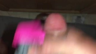 Licking my wifes Dirty Panties from the Laundry before & after cumming in them, tastes so good