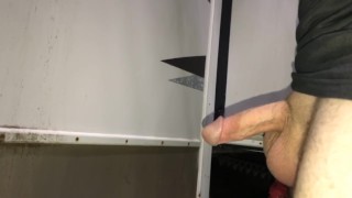 Veiny cock takes *LONG* piss outside