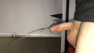 Veiny cock takes *LONG* piss outside