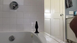 Daddy rides a plug and jerks his cock (Pt 1)