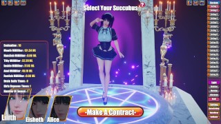 Cute Catgirl Takes Multiple Cumshots - Succubus Cafe - Intro Ep.1