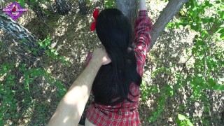 A WALK THROUGH THE WOODS ENDED WITH A FACIAL CUM - Anny Walker