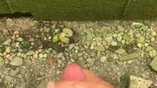 Huge Outdoor Cumshot