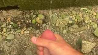 Huge Outdoor Cumshot
