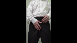 Wanking In My Work Suit Again