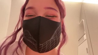 Busty teen joins mile high club 