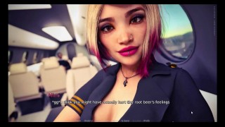 Stewardess Mimi Blonde Slutt Gets Fucked Hard in Her Pink Pussy